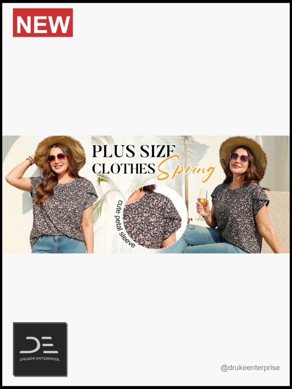 Dressy Casual Short Sleeve Blouse with Petal Sleeves Business Beach Top - Picture 7 of 7